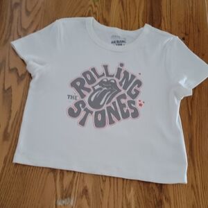 White Rolling Stones T-Shirt